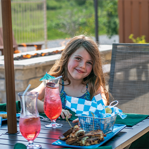Young girl at Fireside Terrace